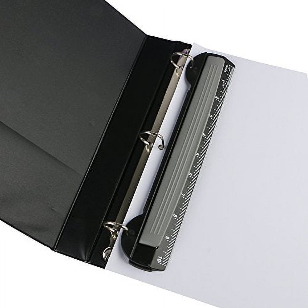 Eagle 3 Hole Punch, Portable Ring Binder 3 Hole Punch, Paper Puncher with  Integrated Ruler, 5 Sheets Capacity, for Ring Binders, Office and School  Supplies (Black) 